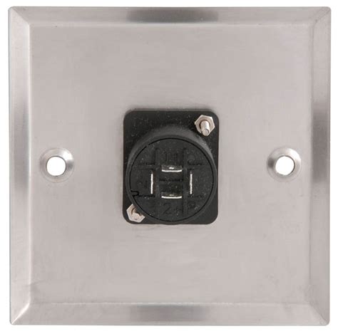 Speaker Socket Wall Connector Plate Single 4 Pole - Connector Panels