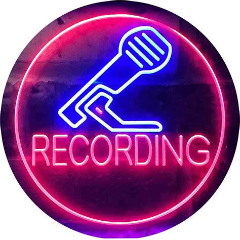 Recording LED Neon Light Sign