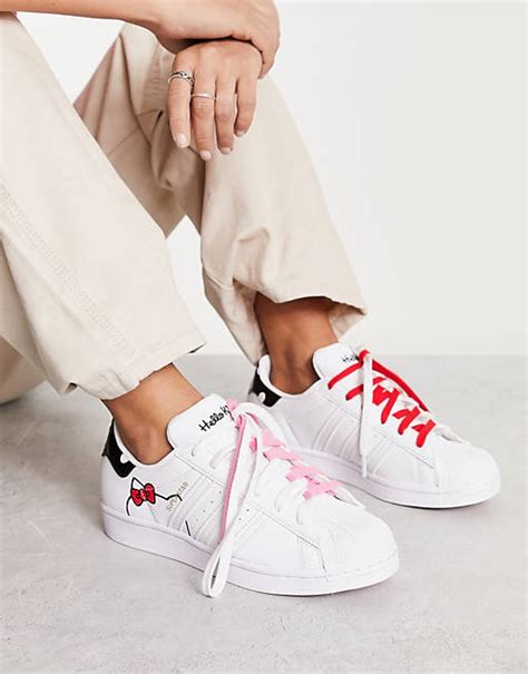 adidas Originals x Hello Kitty Super star sneakers in white | ASOS