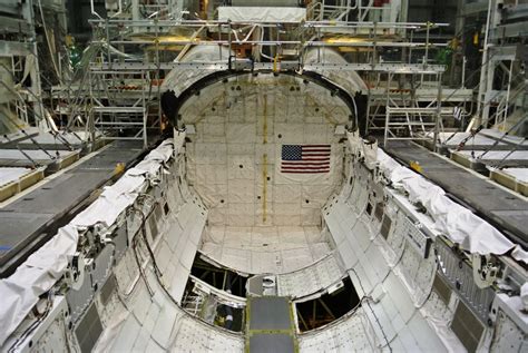 Endeavour's massive Payload Bay with the doors open - large enough to ...