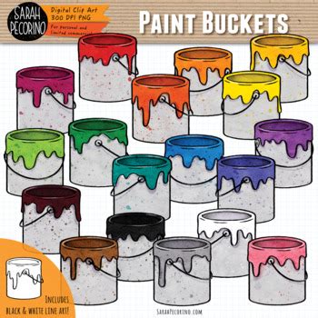 Painting Bucket Clipart Transparent Background, Paint Bucket - Clip Art Library