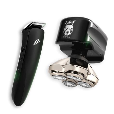 Skull Shaver Pitbull Gold PRO Electric Razor & Baby Beast Trimmer for Men - Best Bald Head ...