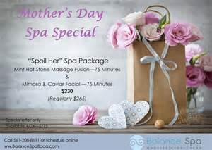 A special treat for Mom this weekend. The Mother's Day Spa Packages at Balance Spa. Reserve to ...