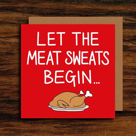 Funny Christmas Card Funny Thanksgiving Card Humour Turkey | Etsy