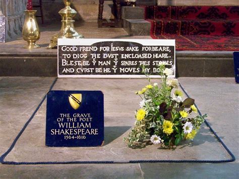 Shakespeare's Grave | Shakespeare, Sake, William shakespeare