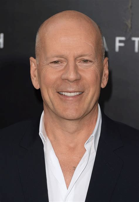 Bruce Willis. | 12 Eye-Opening Pictures Of Bald Celebrities With Hair Hair Color Light Brown ...