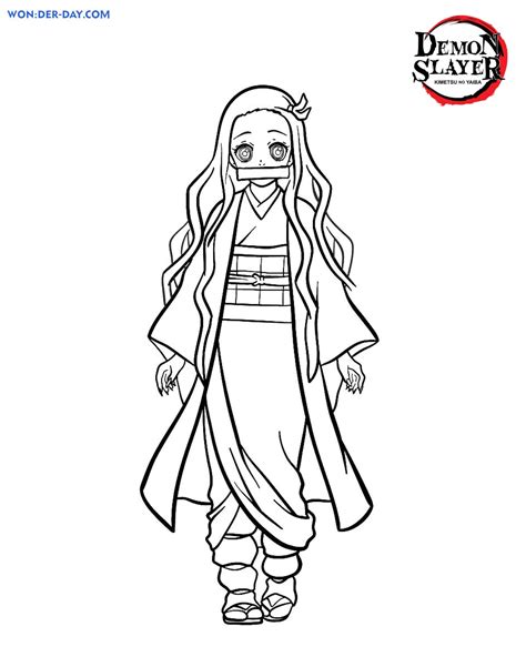 Printable Coloring Demon Slayer Coloring Pages