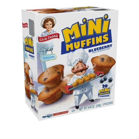 Little Debbie Blueberry Mini Muffins, 6 Boxes of Bite-Sized Muffins - Walmart.com - Walmart.com