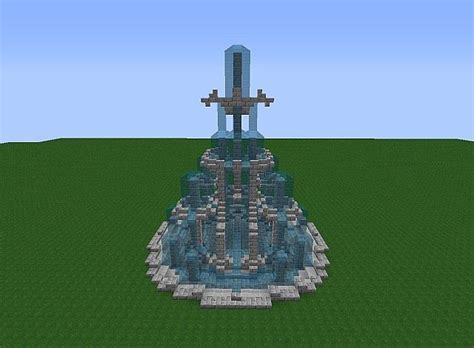 Minecraft Fountain Schematics Medieval Fountain