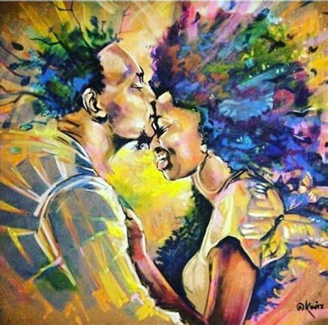 African American couple Black Love Colorful Art Print | Etsy | Black art painting, Black art ...