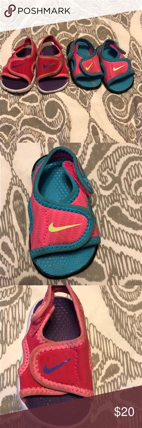 Baby Toddler Nike Sandals - lot of 2 pairs Size 2 | Toddler sandals ...