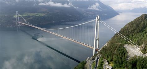 Hardanger Bridge, the longest suspension bridge in Norway