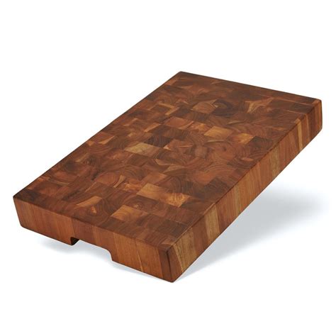 End Grain Teak Butcher Block | Extra Thick Teak Wood Cutting Board