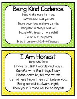 FREE Kindness & Character Songs by Herding Kats in Kindergarten | TPT