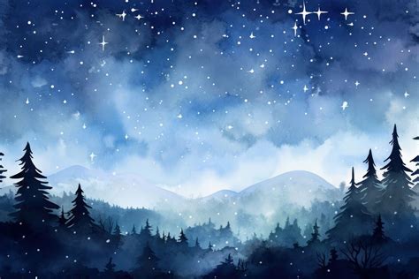 Midnight sky landscape backgrounds outdoors | Premium Photo ...