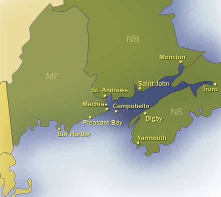 Map of Bay of Fundy Communities - Bay of Fundy