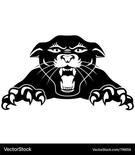 Black panther Royalty Free Vector Image - VectorStock