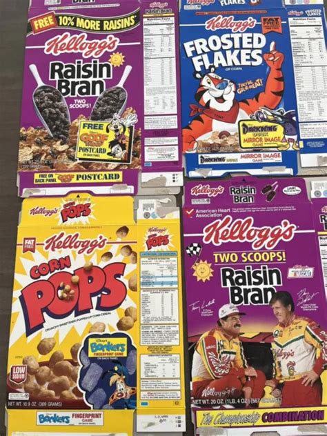 VINTAGE KELLOGGS CEREAL Boxes 4 Different $13.99 - PicClick