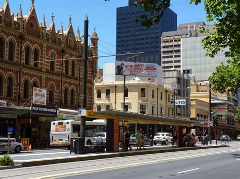 Epsilon's Interesting Trains Blog: Adelaide Rundle Mall and Railway Station Tram stops with ...