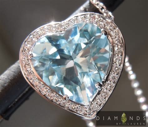 1.84ct Heart Aquamarine Pendant