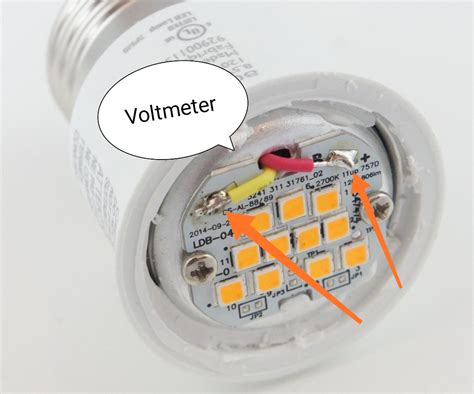 multimeter - Why I can't measure the output voltage in a LED light bulb ...