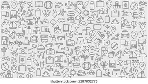 Background Traveling Icons Traveling Holidays Icon Stock Vector ...