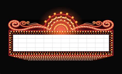 ᐈ Movie marquee stock cliparts, Royalty Free blank marquee sign vectors | download on Depositphotos®