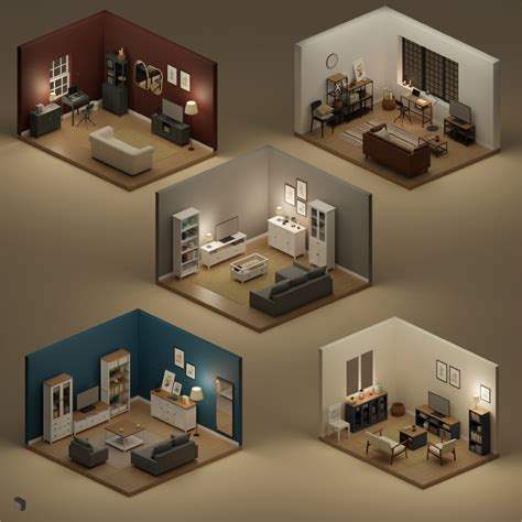 3D Model Ikea Living Room Setups – Toffu Co