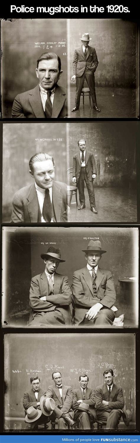 Police mugshots in the 1920s - FunSubstance | Mug shots, Old photos, History