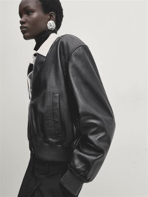 Zara Nappa leather bomber jacket - Studio | Mall of America®