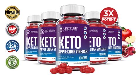 Buy Keto Apple Cider Vinegar Gummies 1000MG ACV Made From The Mother ...