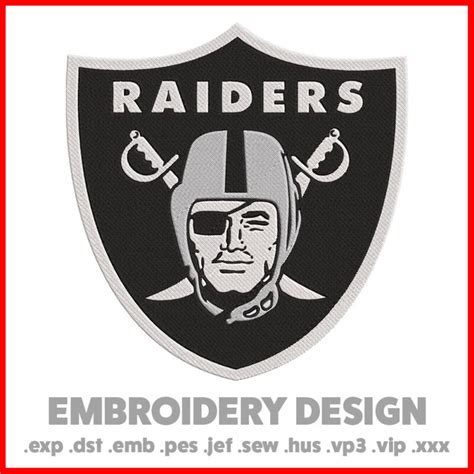 Oakland Raiders NFL Logo Embroidery Design