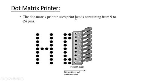 Explanation and working of of Dot Matrix Printers - Impact Printers - YouTube