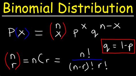 Finding The Probability of a Binomial Distribution Plus Mean & Standard Deviation - YouTube