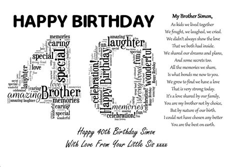 Happy Birthday Brother Poem From Sister