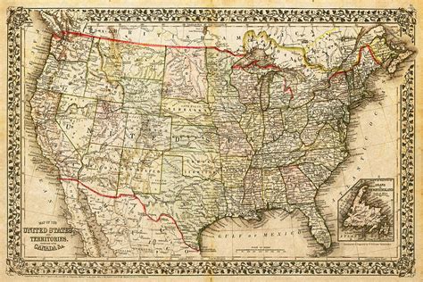 United States Railroad Map 1860