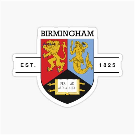 "The University of Birmingham" Sticker for Sale by urbantale | Redbubble