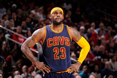 Lebron James wearing blue Cavs #23 jersey HD wallpaper | Wallpaper Flare