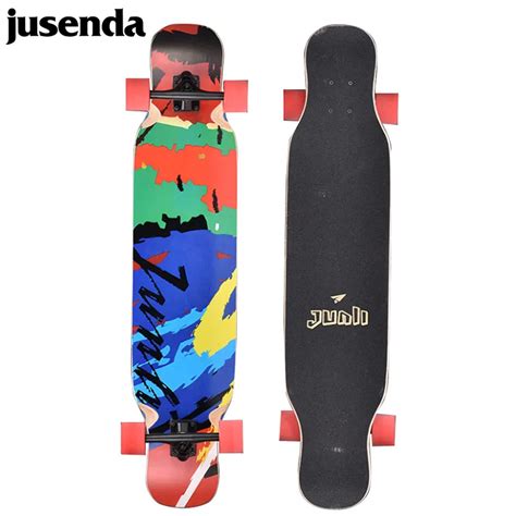 Jusenda Skateboard 42in Longboard Maple Flat Plate With Skate Board ...