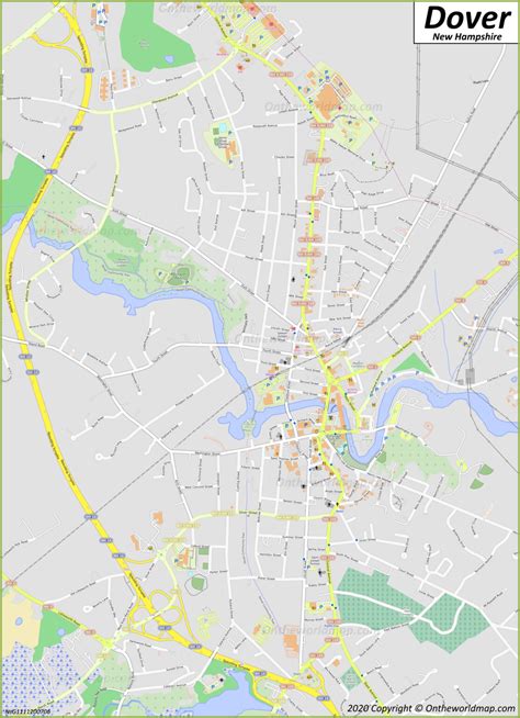 Dover Map New Hampshire U S Maps Of Dover - FreePrintable.me