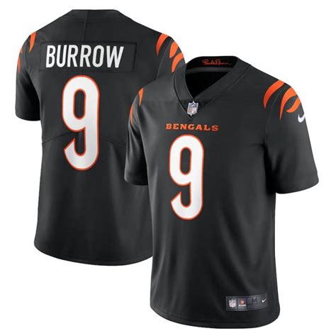 Cincinnati Bengals #9 Joe Burrow Black Youth Nike Vapor Limited Jersey ...