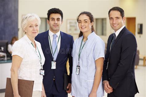 Portrait of Hospital Medical Team Stock Photo - Image of doctor ...