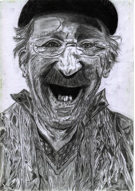 Pencil drawing of old dude by Treborre on Newgrounds