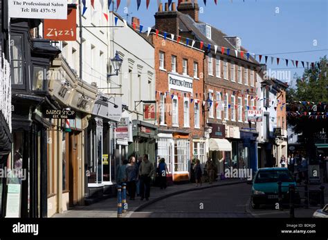 hitchin town centre hertfordshire england uk gb Stock Photo, Royalty ...