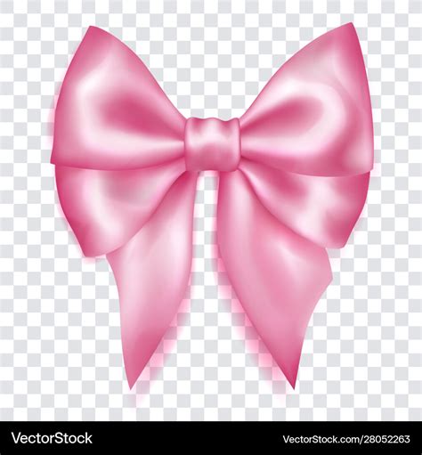 Big pink bow Royalty Free Vector Image - VectorStock