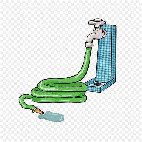 Water Hose Clipart Vector, Tap Water Hose Clip Art, Water Pipe, Hose ...