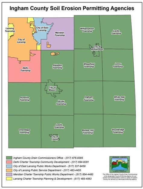 Agency Map — Ingham County Drain Commissioner Soil Erosion and Sedimentation Control