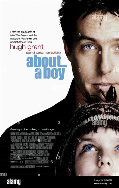 HUGH GRANT, NICHOLAS HOULT POSTER, ABOUT A BOY, 2002 Stock Photo - Alamy