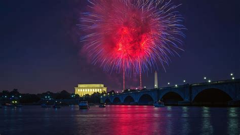 night, fireworks, scenery, landscape, national mall, washington dc, 4k ...