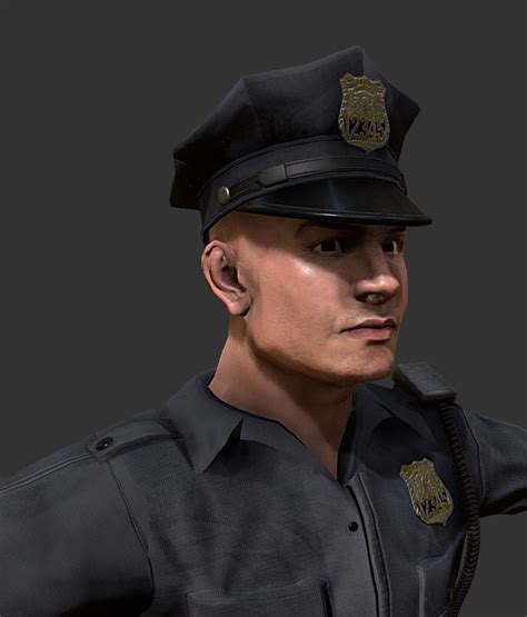 3D model Police Officer Game Ready VR / AR / low-poly | CGTrader